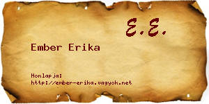 Ember Erika névjegykártya